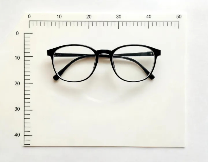 Modern optical eyewear application board illustration